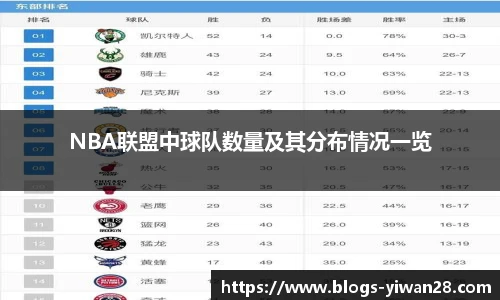 NBA联盟中球队数量及其分布情况一览